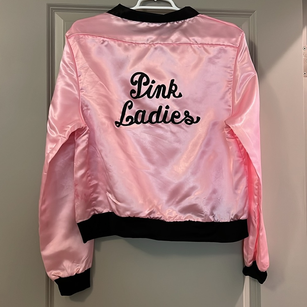 Halloween Costume Pink lady jacket size Medium GREESE